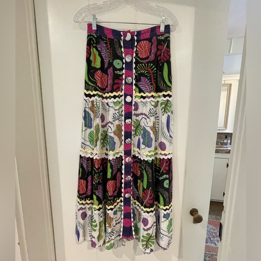 Celia B floral maxi skirt